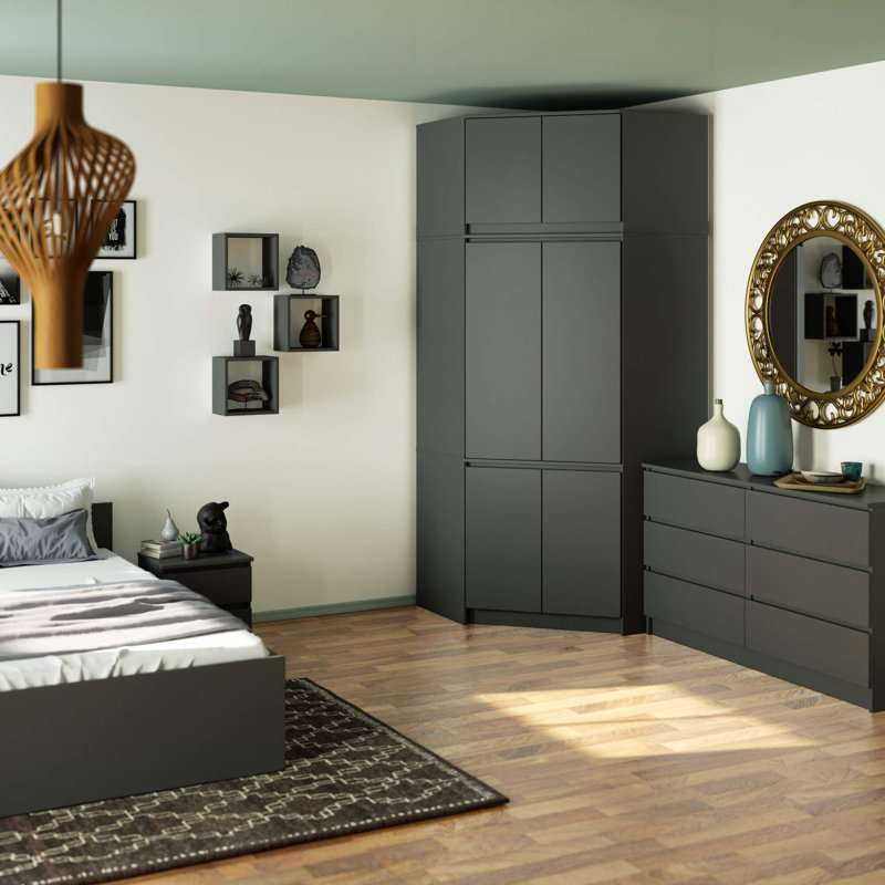 Sira 6 Door Manufactured Wood Wardrobe
