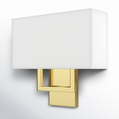 Willow 2 Light Steel Dimmable Corner Wall Light