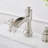 Deluge Waterfall Brushed Nickel Widespread 3-Hole, 2-Handle Bathroom Sink Faucet