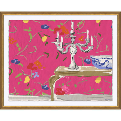 «Sissinghurst Pink» par Dana Gibson, encadré