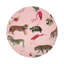 Sous-verres ronds en cuir Exotix Flamingo Vegan-119015118