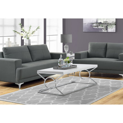 Coffee Table, Accent, Cocktail, Rectangular, Living Room, 44"L, Metal