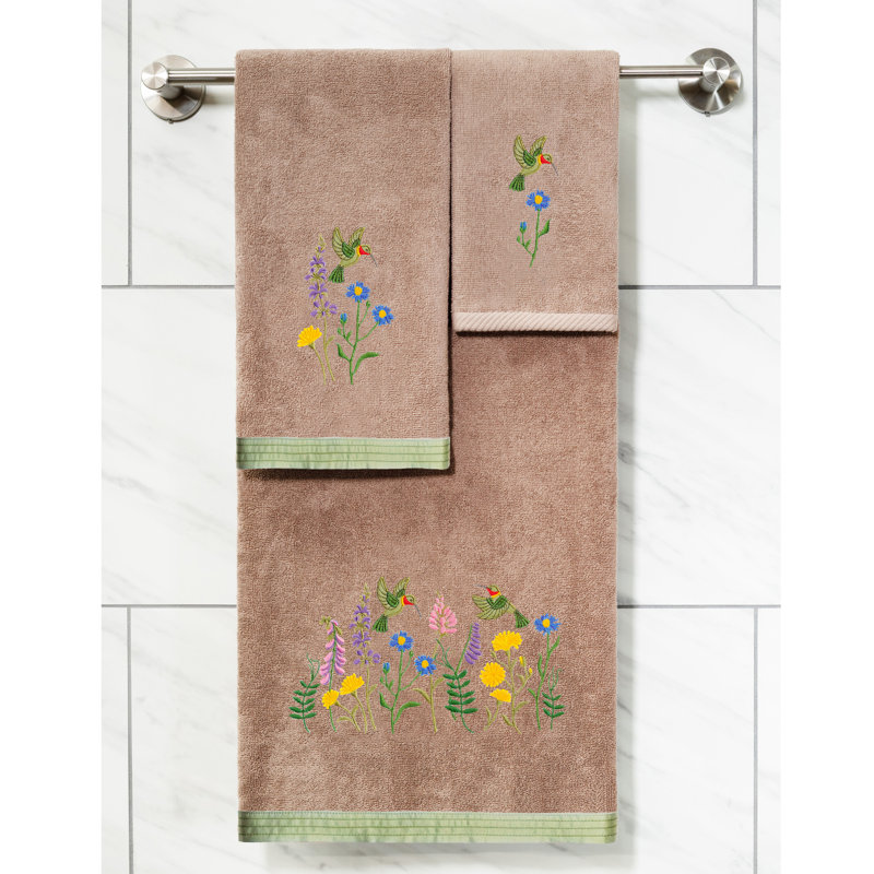 Ensemble de serviettes 100% coton Hada, Cacao