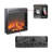 Ultra-Thin Electric Fireplace Insert With Realistic Flame And Log Set, Overheating Protection For Safe And Cozy Heating