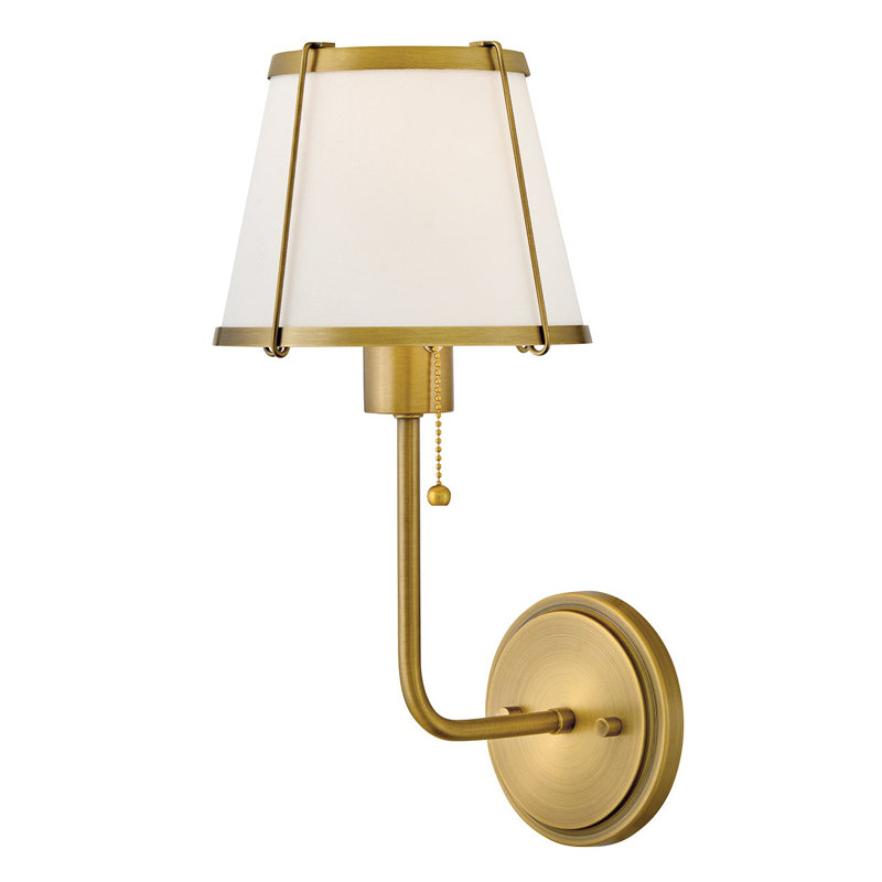 Hinkley Clarke Single Light Two-Tone Wall Sconce, Gold