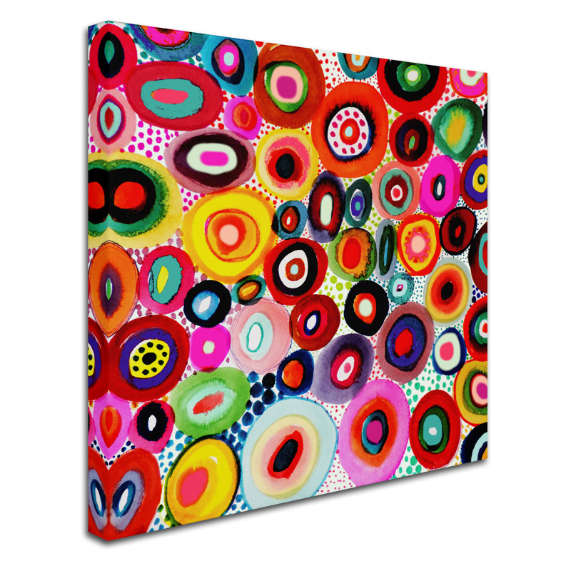 «Tourbillons» par Breagh, impression sur toile tendue, H 35 po x l 35 po