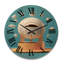 Horloge murale surdimensionnée en bois-458587462