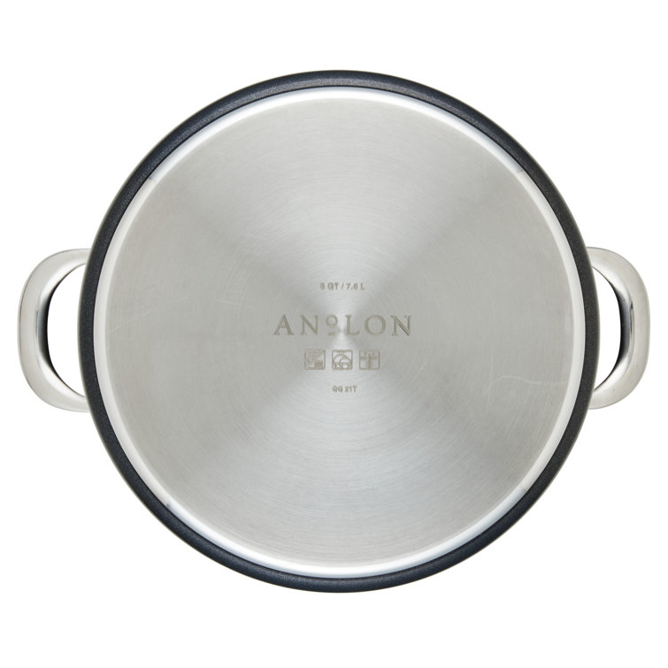 Anolon X Hybrid Nonstick Cookware Induction Pots and Pans Set, 10 Piece