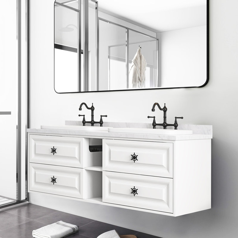 Aishpreet 72'' W Double Vanity
