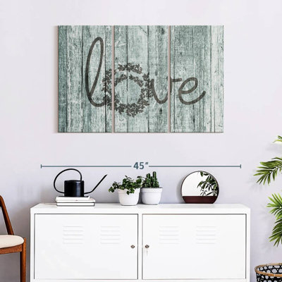 «Wooden Love», reproduction d'art sur toile
