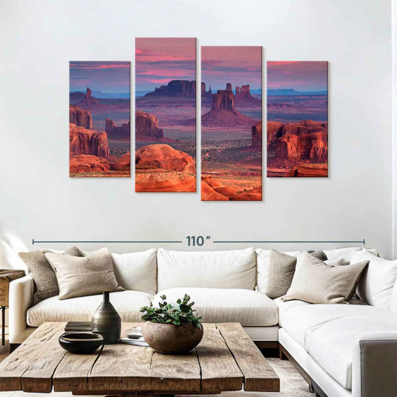 Hannes Monument Valley, paysage désertique, H 54 po x l 84 po