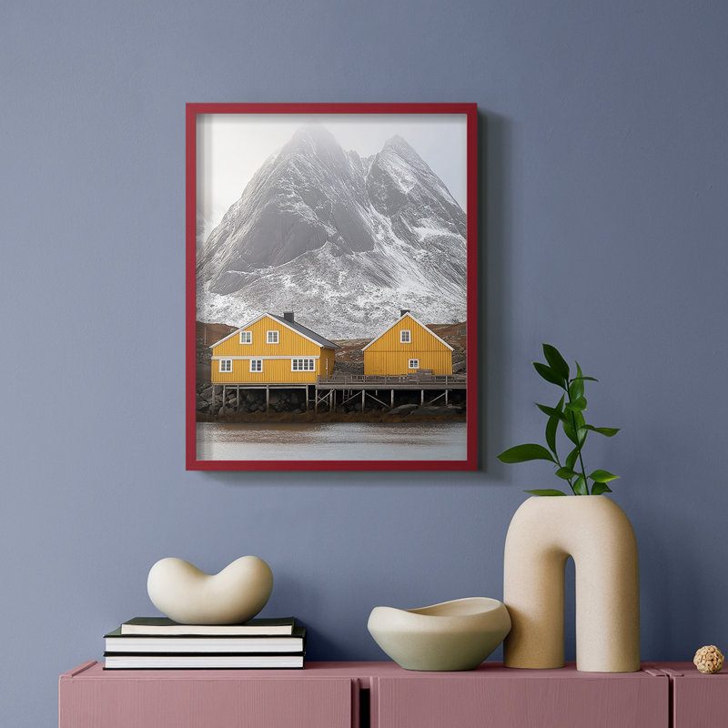 LANDSCAPES Series L - Impression encadrée de qualité supérieure - Prêt à être accroché - Aucun clou requis, H 11 po x l 9 po