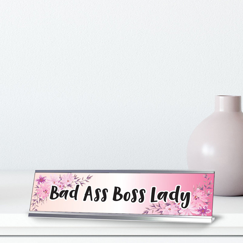 Enseigne de bureau Bad Ass Boss Lady