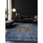 Tapis bleu soyeux et moelleux-1262570648