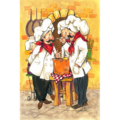 Soup Chefs 1 Piece Wrapped Canvas Wall Art