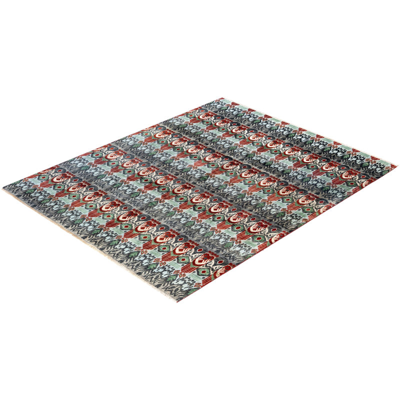Overdyed One-of-a-Kind 8' 0" X 9' 10" Hand Knotted Area Rug