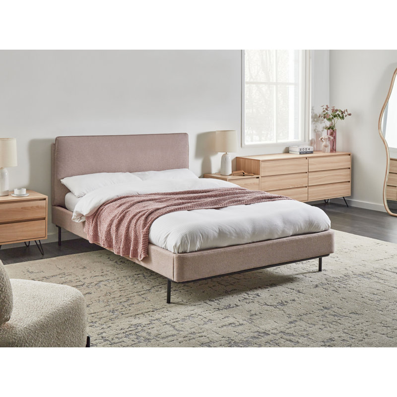 Upholstered Fabric Bed, European Double (140 x 200 cm)