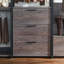 Wood Walk-In Closet System with Powder-Coated Metal Frame & Deep Storage