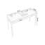 Bureau rectangulaire brun en bois massif-848856101