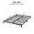 Heavy Duty Metal Platform Bed Frame, Noise Free Bed Frame with Under-Bed Storage and Steel Slats Support, No Box Spring Required-1133661319