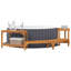 Demi-cercle vidaXL entourant le spa brun 107,09 x 47,24 x 21,85 po-117247921