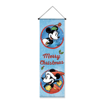 Disney Mickey Mouse Mouse & Minnie Mouse Mouse Merry Christmas Banner  15" x 47"