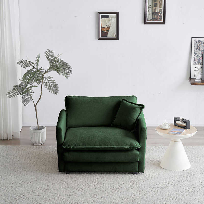 Luxueux fauteuil avec repose-pieds Ille pour le confort et le style.