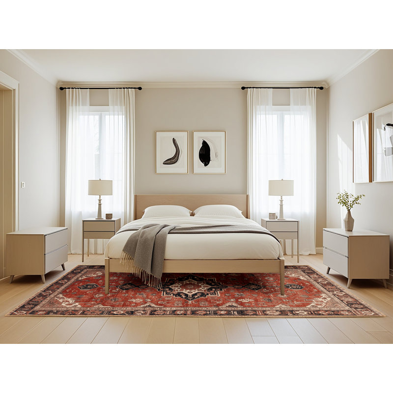 Tapis brun lavable à la machine