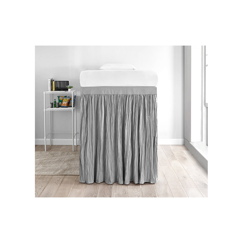 Jupe de lit 60 po Crinkle, Alliage