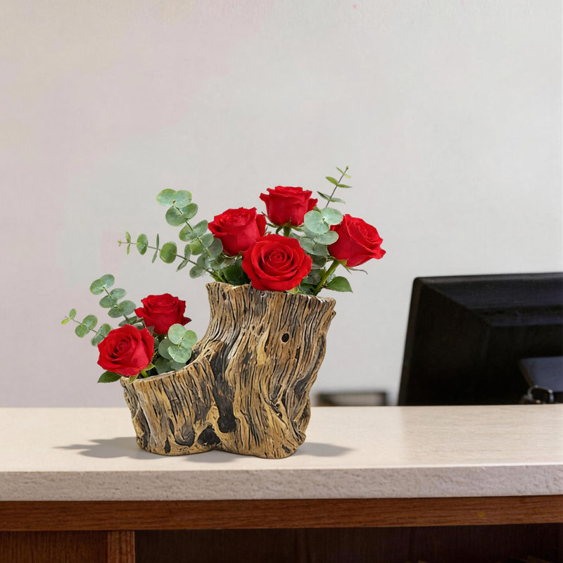 Pot de fleurs simulé