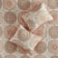 Ensemble de courtepointe réversible 6 pièces avec coussins décoratifs Orange King / Cal King