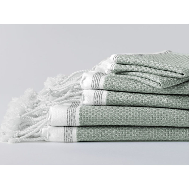 Mediterranean Bath Towel, Alpine White/Slate, Bath Sheet