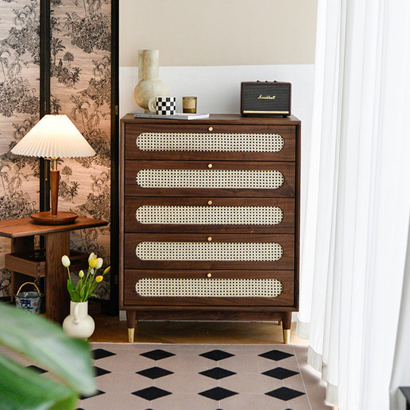Simple Wicker Large-Capacity Accent Chest