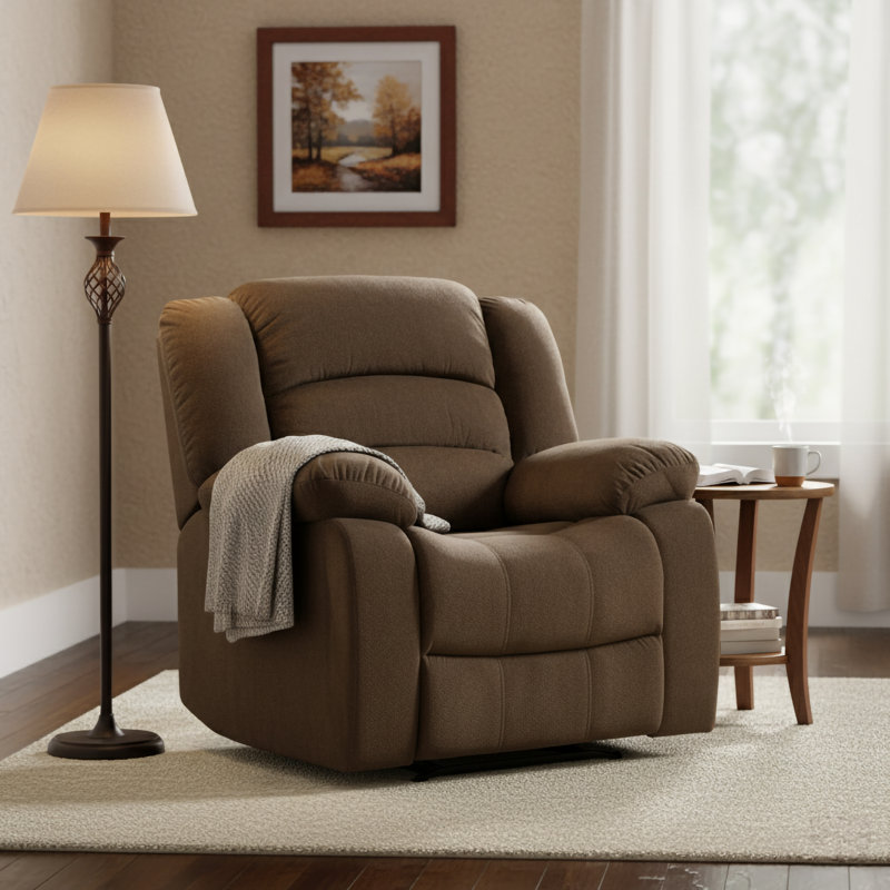 Fauteuil inclinable manuel standard avec massage de 37 po Kingsview
