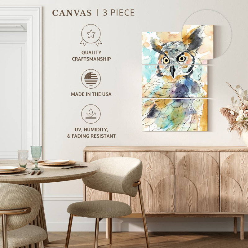 Hibou majestueux Brampt II, H 38 po x l 24 po