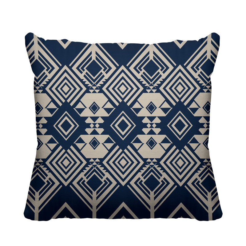 Housse et insert de coussin extérieur d'extérieur, L 19 po x H 19 po, Bleu