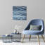 Indigo Ripple VI, estampe numérique sur toile tendue avec châssis