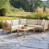 Bali Outdoor 6 - Piece Teak Conversation Set