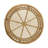 Arjit Round Coffee Table with Glass Top in Natural