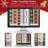 Christmas Party Machine Washable Area Rug Red/White/Green-1191040173