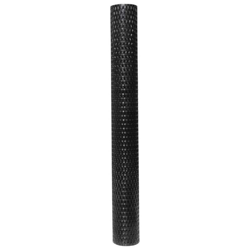 Charrie Polyethylene Balcony Privacy Screen, 300cm W x 80cm D, Black