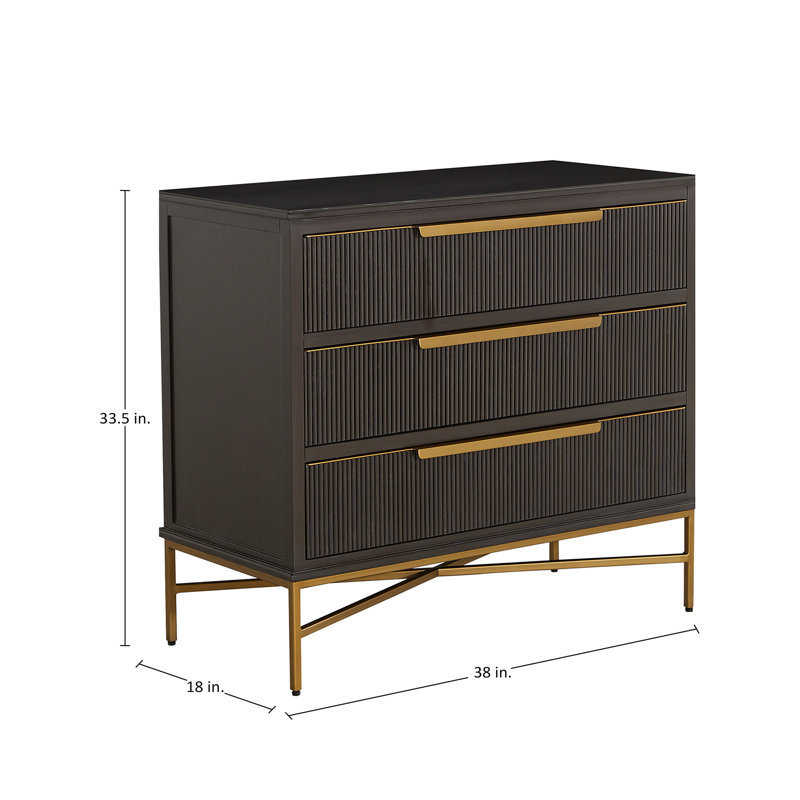 Riggs Chest - Dark, Sesame Black, Stained Brass