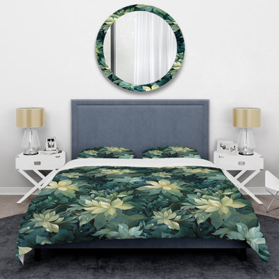 Ensemble de housse de couette Ethereal Tropical Camouflage I