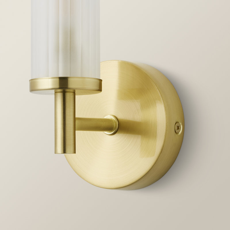 Adiell Glass Armed Sconce, No, Gold