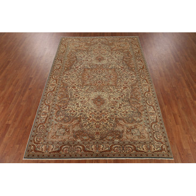 Handmade Floral Anatolian Oriental Area Rug 6x10