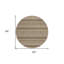 Tapis d'intérieur rond 8 po Taupe