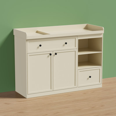 47.24"changing Table Dresser With Detachable Top