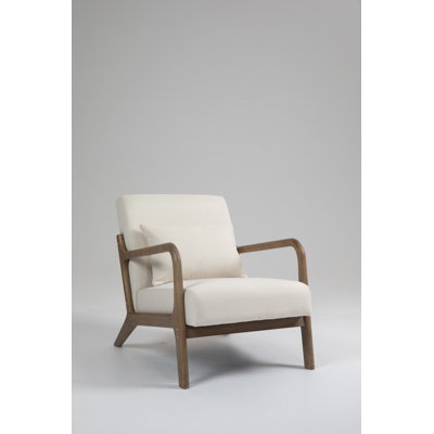 Chaise d'appoint Mid-Century moderne avec coussin de taille pour solarium