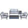 Ortun 4-seat Outdoor Patio Furniture Set With Fire Table 