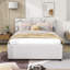 Lit plateforme tapissier avec lit gigogne simple et tête de lit-653591828-653591829
